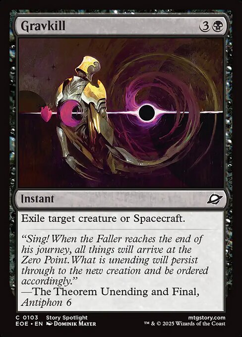 Gravkill - Edge of Eternities EOE - NM - 0103 C (Foil)