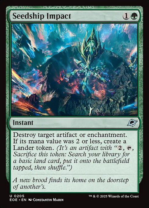 Seedship Impact - Edge of Eternities EOE - NM - 0205 U (Foil)