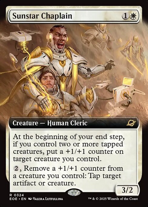Sunstar Chaplain - Edge of Eternities EOE - NM - 0324 R (Extended Foil)