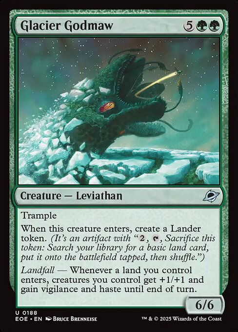 Glacier Godmaw - Edge of Eternities EOE - NM - 0188 U (Foil)