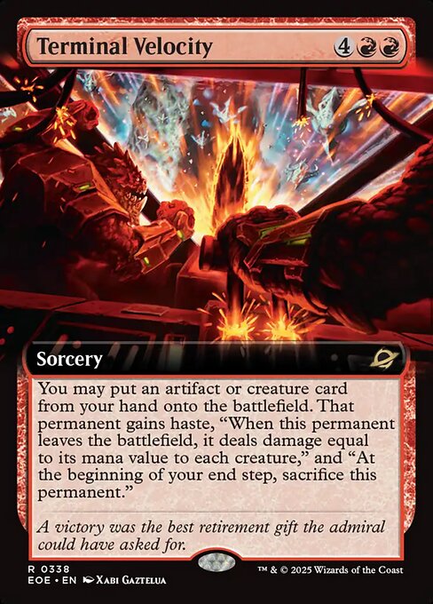 Terminal Velocity - Edge of Eternities EOE - NM - 0338 R (Extended)
