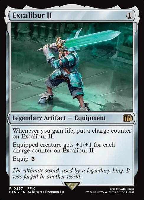 Excalibur II - Final Fantasy FIN - NM - 0257 R (Foil)