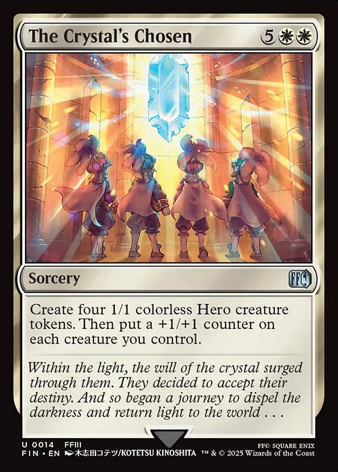 The Crystal's Chosen - Final Fantasy FIN - NM - 0014 U (Foil)