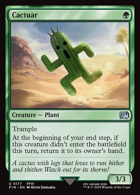 Cactuar - Final Fantasy FIN - NM - 0177 U (Foil)