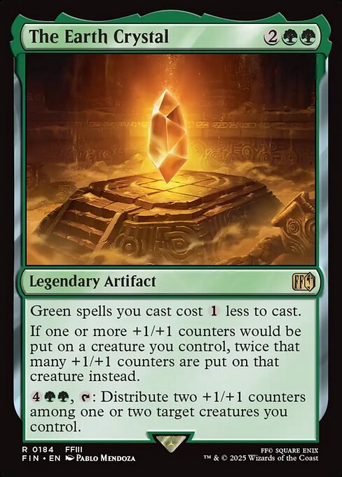 The Earth Crystal - Final Fantasy FIN - NM - 0184 R (Foil)