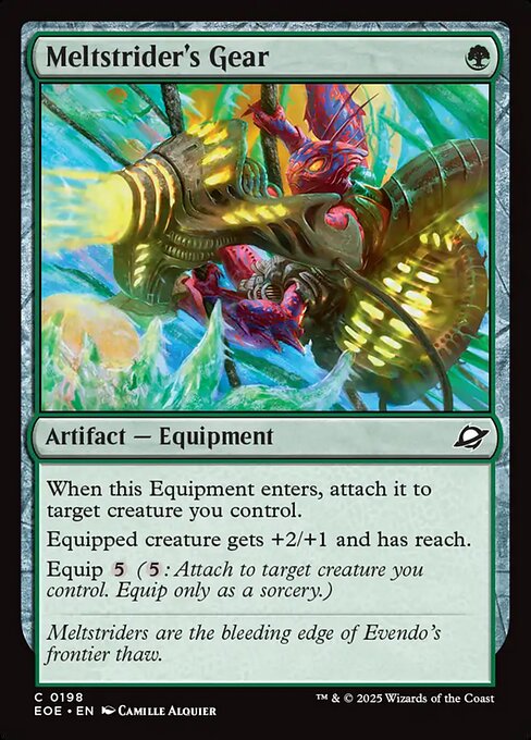 Meltstrider's Gear - Edge of Eternities EOE - NM - 0198 C (Foil)