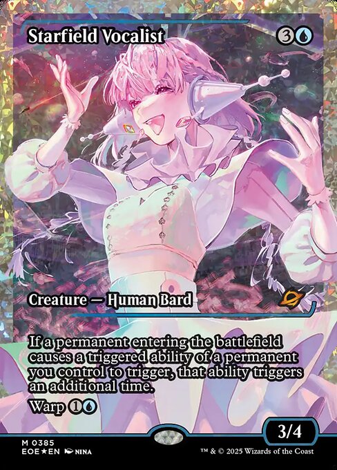 Starfield Vocalist - Edge of Eternities EOE - NM - 0385 M (Showcase Foil)