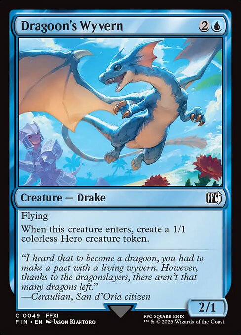 Dragoon's Wyvern - Final Fantasy FIN - NM - 0049 C