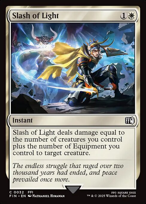 Slash of Light - Final Fantasy FIN - NM - 0032 C (Foil)
