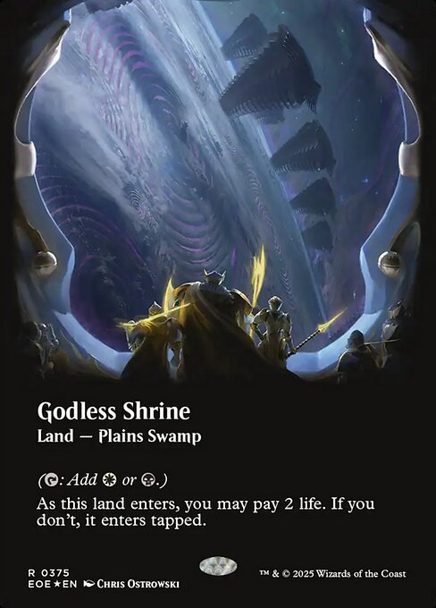 Godless Shrine - Edge of Eternities EOE - NM - 0375 R (Showcase Foil)