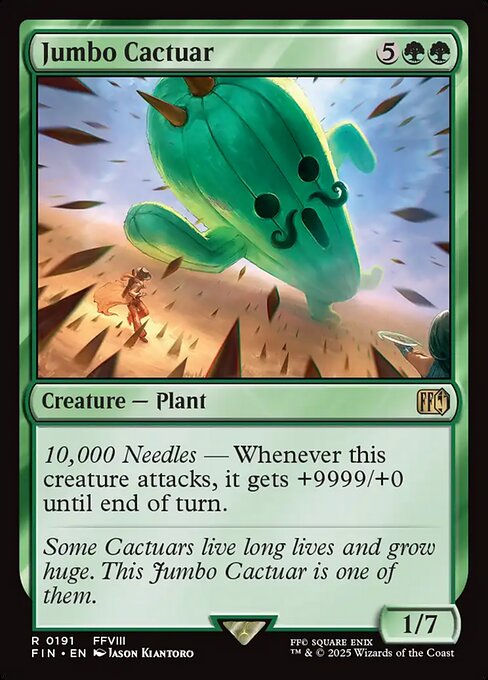 Jumbo Cactuar - Final Fantasy FIN - NM - 0191 R (Foil)