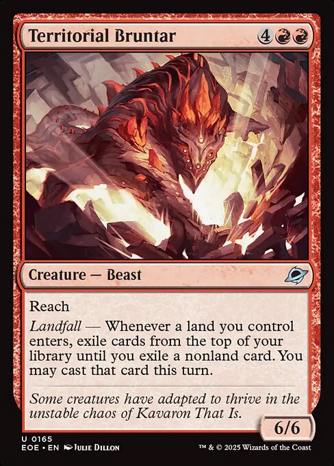 Territorial Bruntar - Edge of Eternities EOE - NM - 0165 U (Foil)