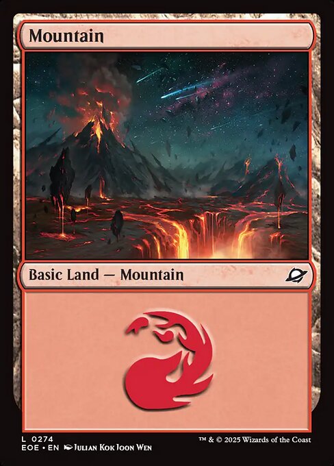 Mountain - Edge of Eternities EOE - NM - 0274 C (Foil)