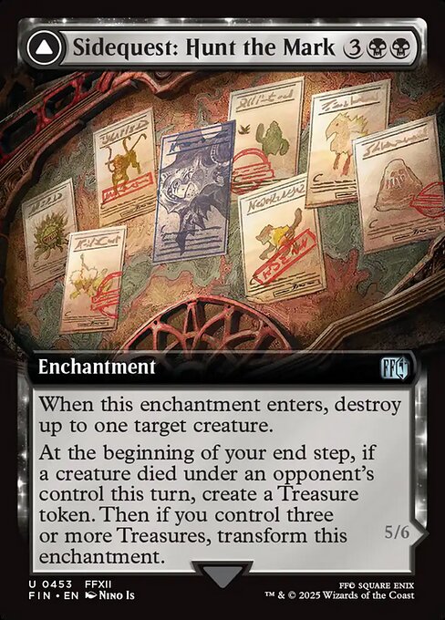 Sidequest: Hunt the Mark // Yiazmat, Ultimate Mark - Final Fantasy FIN - NM - 0453 U (Extended Foil)