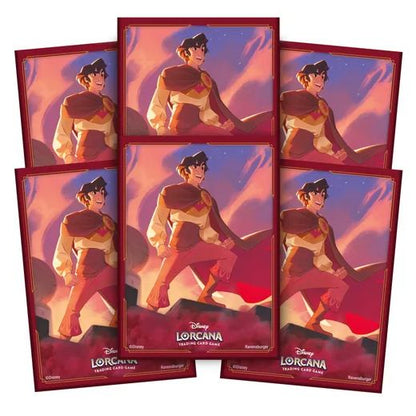 Disney Lorcana TCG: Shimmering Skies Aladdin Card Sleeves 65 Pack