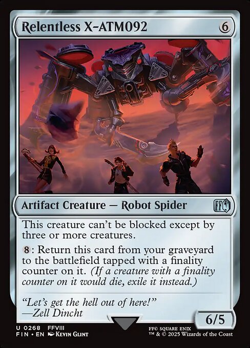 Relentless X-ATM092 - Final Fantasy FIN - NM - 0268 U (Foil)