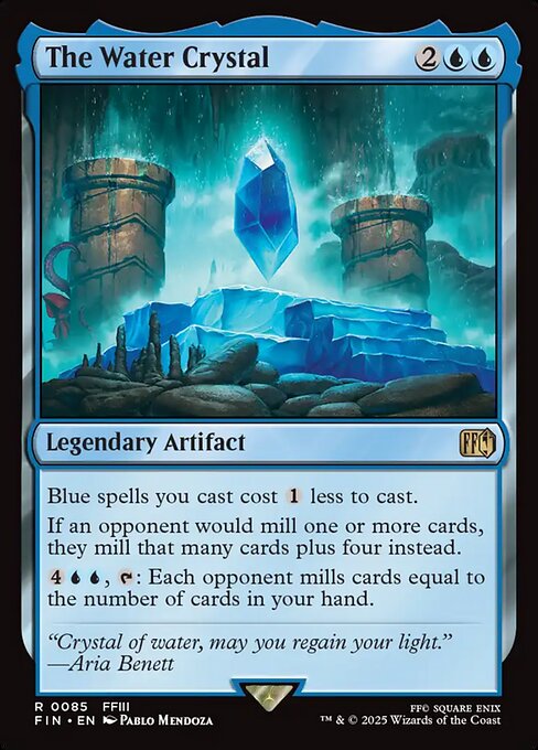 The Water Crystal - Final Fantasy FIN - NM - 0085 R