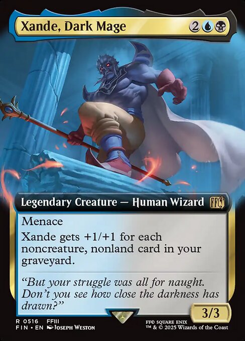 Xande, Dark Mage - Final Fantasy FIN - NM - 0516 R (Extended)
