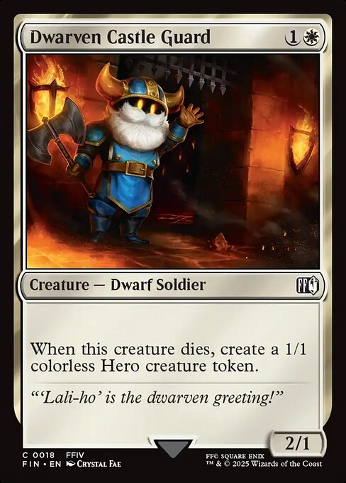Dwarven Castle Guard - Final Fantasy FIN - NM - 0018 C