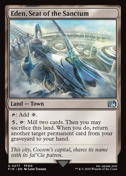 Eden, Seat of the Sanctum - Final Fantasy FIN - NM - 0277 U (Foil)