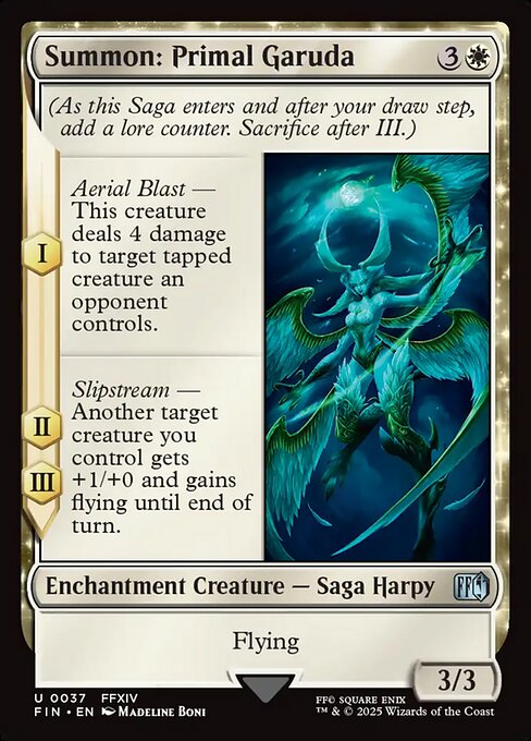 Summon: Primal Garuda - Final Fantasy FIN - NM - 0037 U