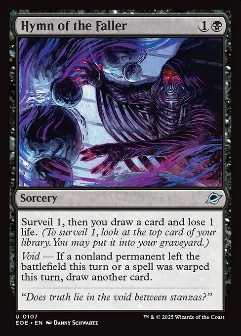 Hymn of the Faller - Edge of Eternities EOE - NM - 0107 U (Foil)