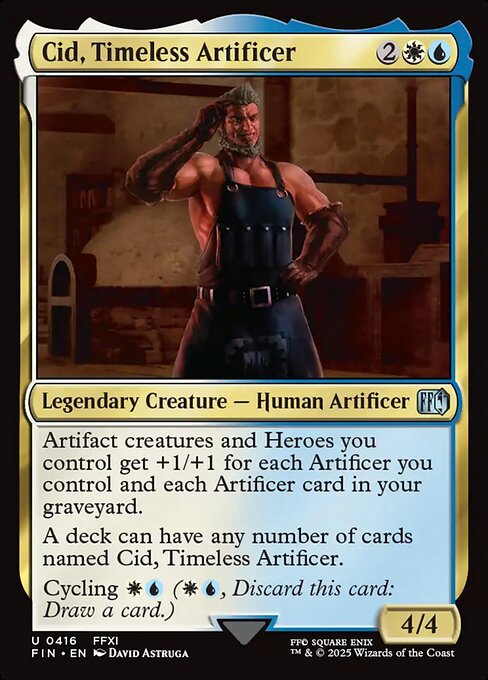 Cid, Timeless Artificer - Final Fantasy FIN - NM - 0416 U