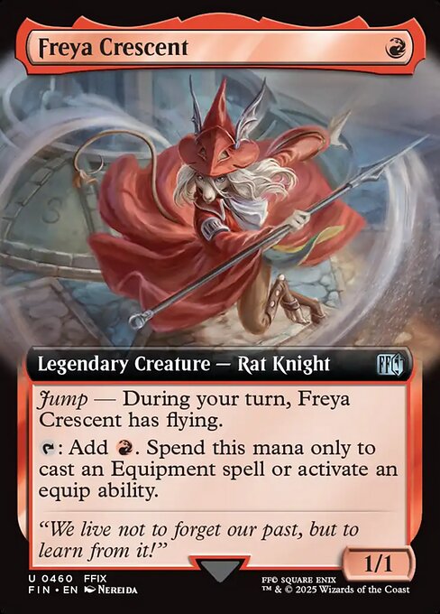 Freya Crescent - Final Fantasy FIN - NM - 0460 U (Extended Foil)