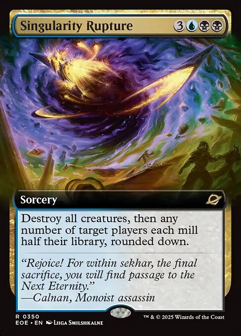 Singularity Rupture - Edge of Eternities EOE - NM - 0350 R (Extended Foil)