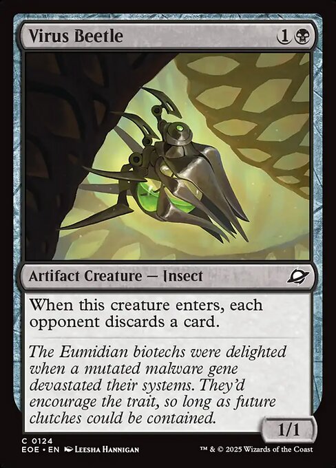 Virus Beetle - Edge of Eternities EOE - NM - 0124 C (Foil)