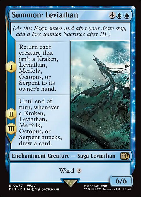 Summon: Leviathan - Final Fantasy FIN - NM - 0077 R (Foil)