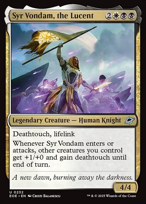 Syr Vondam, the Lucent - Edge of Eternities EOE - NM - 0232 U (Foil)
