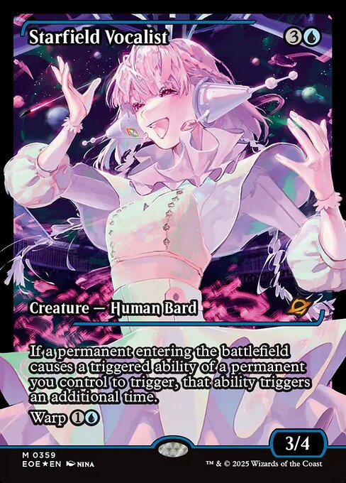 Starfield Vocalist - Edge of Eternities EOE - NM - 0359 M (Showcase Foil)