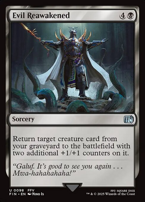 Evil Reawakened - Final Fantasy FIN - NM - 0098 U (Foil)