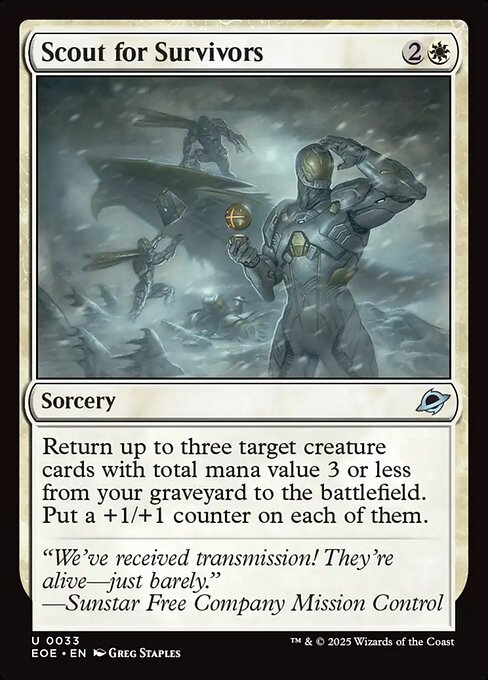 Scout for Survivors - Edge of Eternities EOE - NM - 0033 U (Foil)