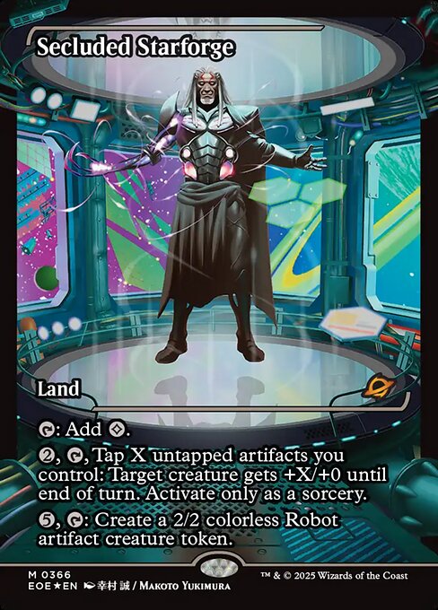 Secluded Starforge - Edge of Eternities EOE - NM - 0366 M (Showcase Foil)