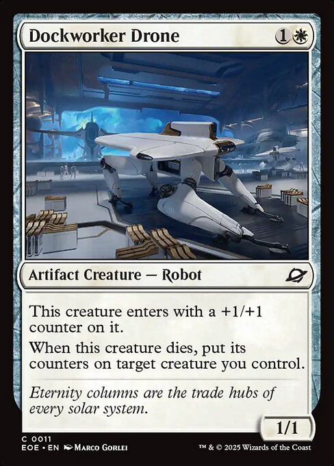 Dockworker Drone - Edge of Eternities EOE - NM - 0011 C (Foil)