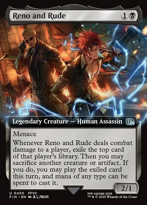 Reno and Rude - Final Fantasy FIN - NM - 0450 U (Extended Foil)