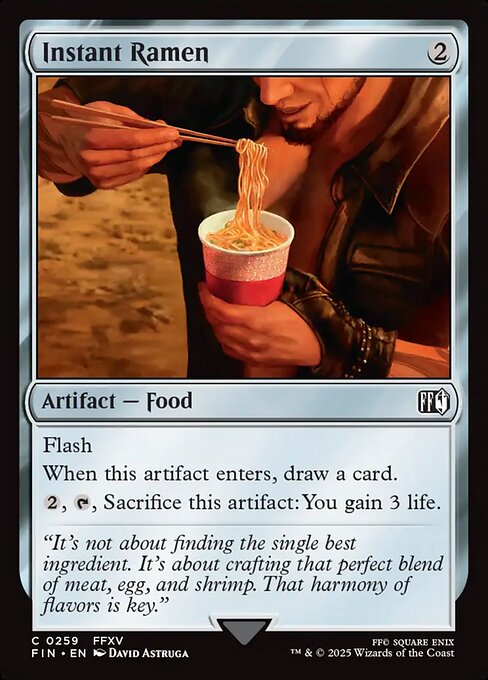Instant Ramen - Final Fantasy FIN - NM - 0259 C (Foil)