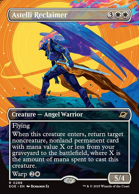 Astelli Reclaimer - Edge of Eternities EOE - NM - 0288 R (Borderless Foil)