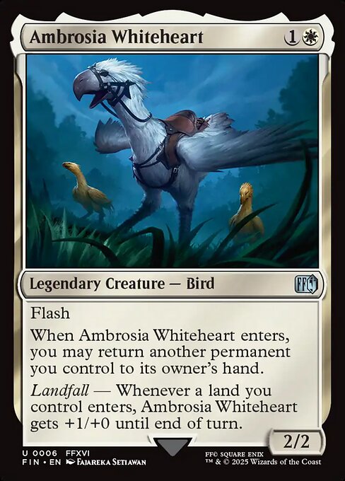 Ambrosia Whiteheart - Final Fantasy FIN - NM - 0006 U (Foil)