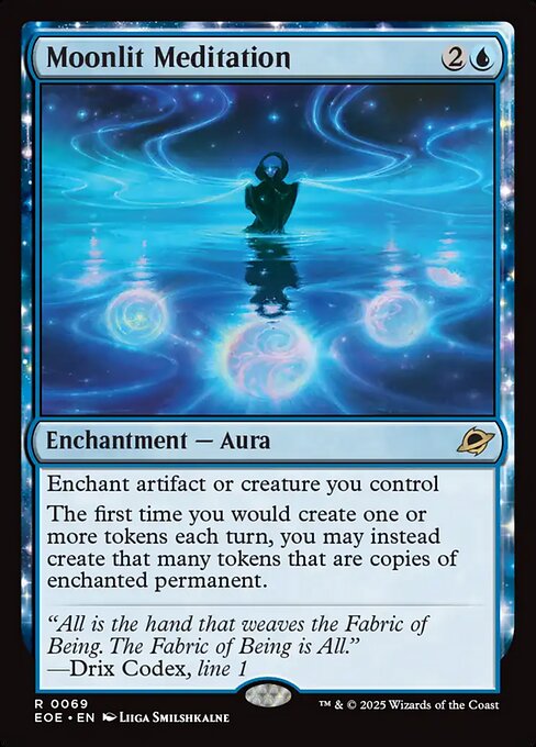 Moonlit Meditation - Edge of Eternities EOE - NM - 0069 R (Foil)