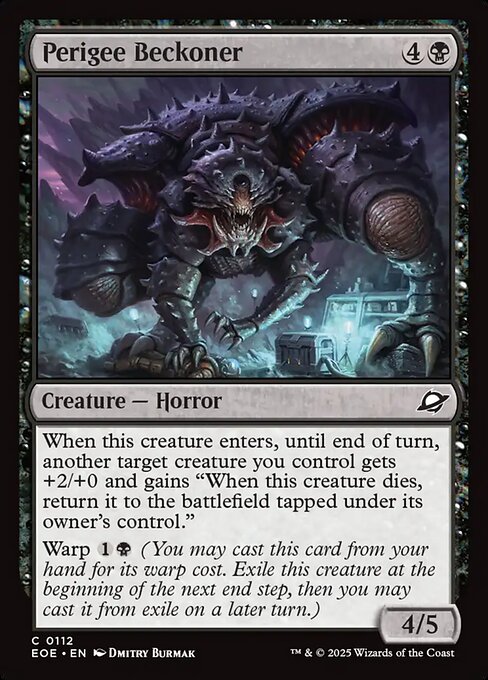 Perigee Beckoner - Edge of Eternities EOE - NM - 0112 C (Foil)