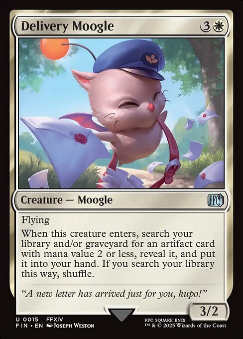 Delivery Moogle - Final Fantasy FIN - NM - 0015 U