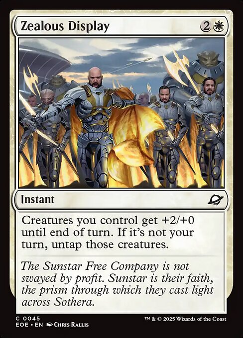 Zealous Display - Edge of Eternities EOE - NM - 0045 C (Foil)