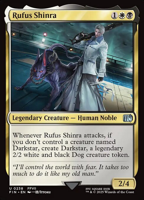 Rufus Shinra - Final Fantasy FIN - NM - 0238 U (Foil)
