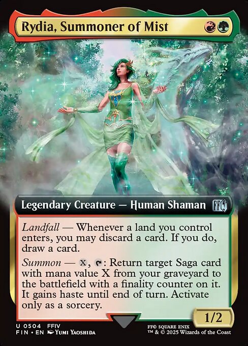 Rydia, Summoner of Mist - Final Fantasy FIN - NM - 0504 U (Extended Foil)