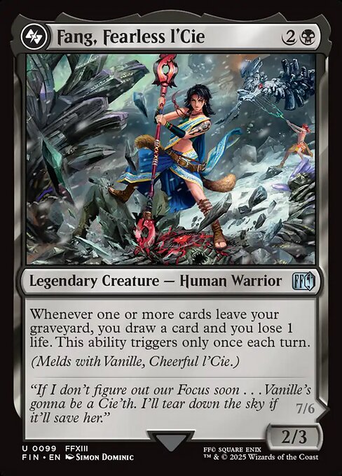 Fang, Fearless l'Cie - Final Fantasy FIN - NM - 0099 U (Foil)