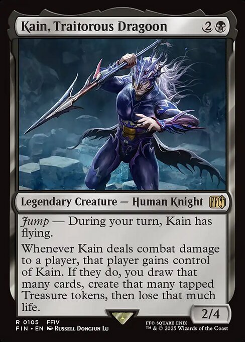 Kain, Traitorous Dragoon - Final Fantasy FIN - NM - 0105 R (Foil)
