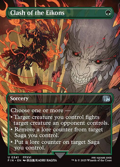 Clash of the Eikons - Final Fantasy FIN - NM - 0341 U (Borderless Foil)